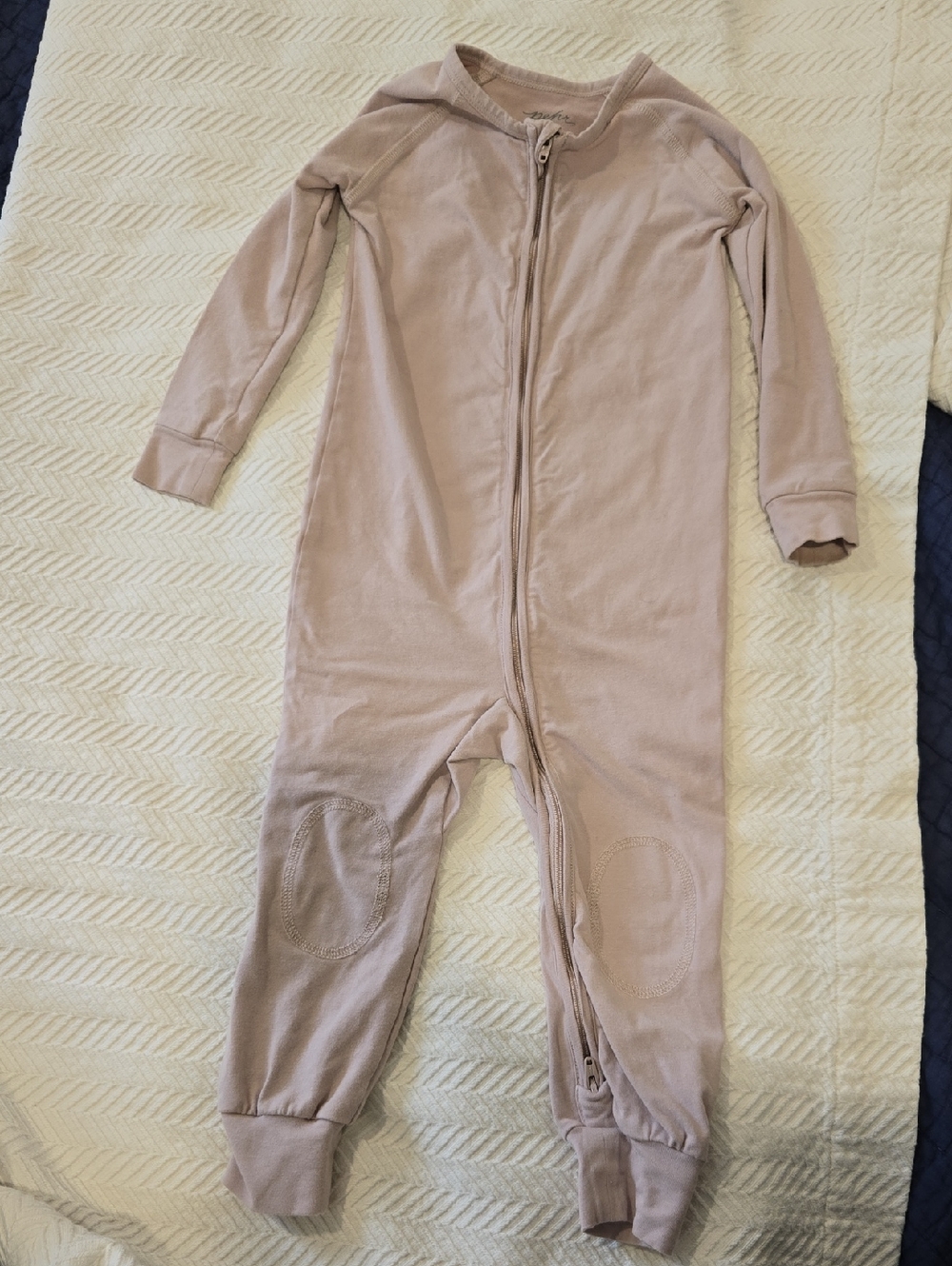 Pehr Two-way Zip-Front Mauve Baby One-Piece